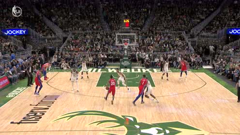 【NBA集锦】这是球队的X因素 伯克斯正面打板三分命中还要加罚