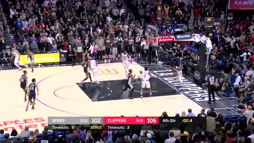 【NBA集锦】很稳 米尔斯强势命中关键三分