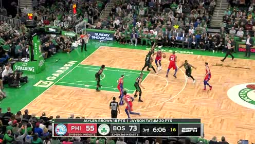 【NBA集錦】終于得分了 西蒙斯空切籃下接球轉(zhuǎn)身勾手輕松取分