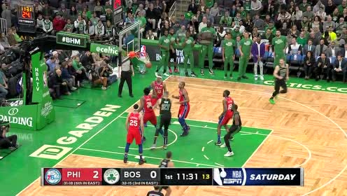 【NBA集錦】比賽開始手感火熱 杰倫布朗無解跳投開場連得五分
