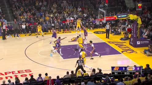 【NBA集錦】詹姆斯借助麥基掩護(hù) 輕松突破拋投得手