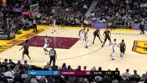 【NBA集锦】德拉维多瓦冲击内线抛投命中 哈里斯突破上篮做出回应