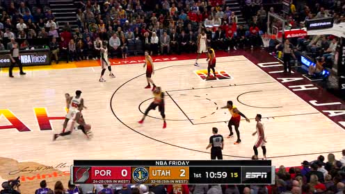 【NBA集锦】这操作家常便饭 利拉德大号三分果断出手清脆入网