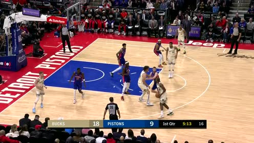 【NBA集锦】辣个男人杀疯啦 米德尔顿里突外投连拿5分