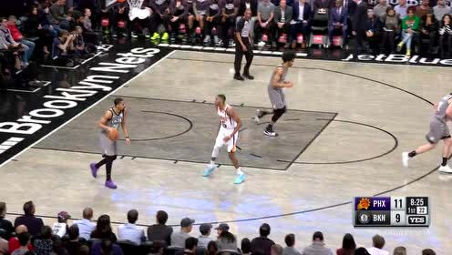 【NBA集锦】布克直闯敌营送妙传 艾顿跟进吃饼暴扣
