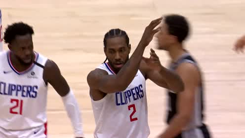 【NBA集锦】真就叫核心!莱昂纳德长臂血帽穆雷助祖巴茨暴扣