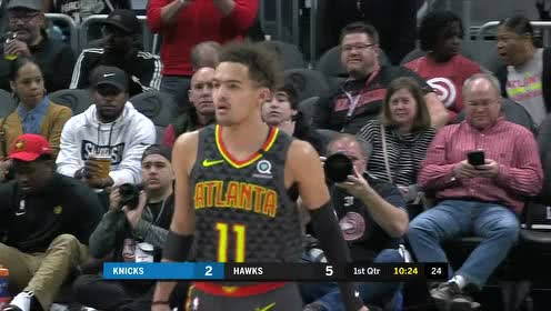 【NBA集錦】少俠一出手便知有沒有 特雷楊三分線外一步超遠三分一發(fā)入魂