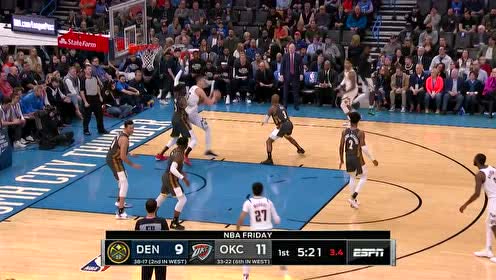 【NBA集錦】夢(mèng)幻腳步再現(xiàn) 約基奇單打雷霆內(nèi)線耍暈對(duì)手引解說贊嘆
