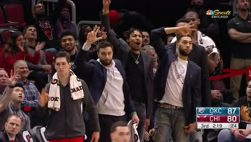 【NBA集錦】小伙子真的大有前途 懷特連中兩記三分打停雷霆