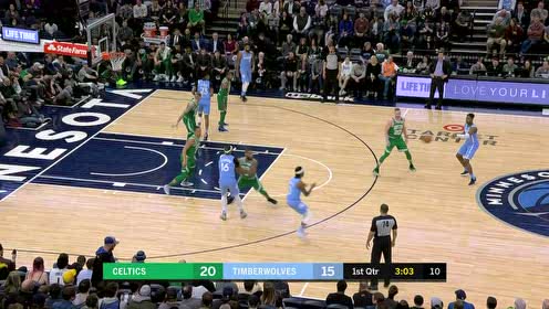 【NBA集錦】簡直輕輕松松 拉塞爾突入內(nèi)線上籃得手