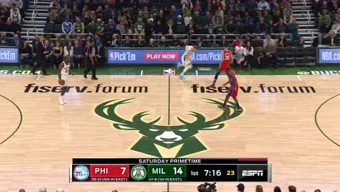 【NBA集锦】希望快点好起来!西蒙斯因训练背部受伤提前下场