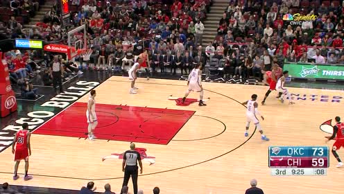 【NBA集錦】薩托蘭斯基拋投不中 隨后自投自搶補(bǔ)籃得手