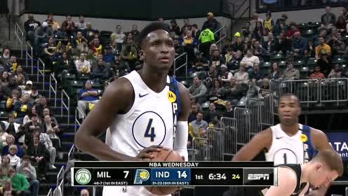 【NBA集錦】運(yùn)氣與實(shí)力并存 奧拉迪波失衡打進(jìn)高難度2+1