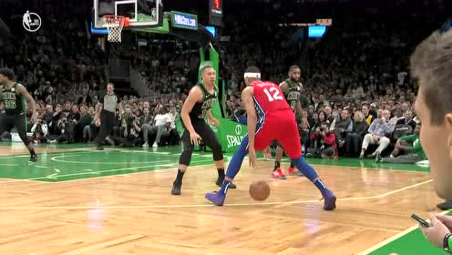 【NBA集錦】都坐下基本操作 哈里斯無視防守急停中投打成2+1