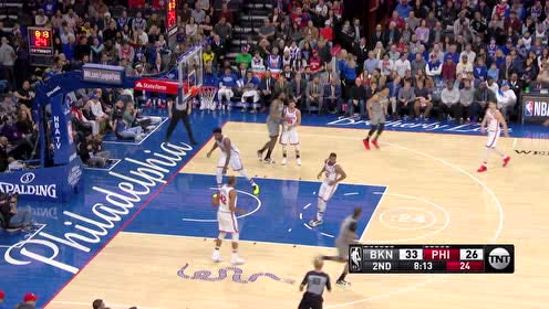 【NBA集锦】篮网替补大放异彩 坦普尔三分兵不血刃