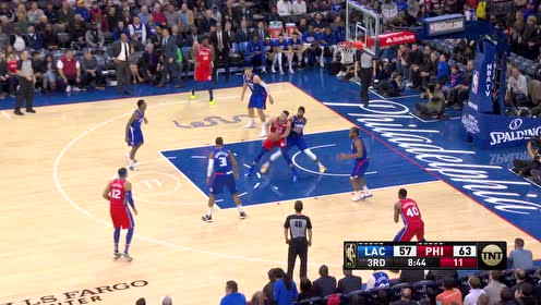 【NBA集錦】西蒙斯非高難度不進(jìn) 總能扭著身體把球打進(jìn)