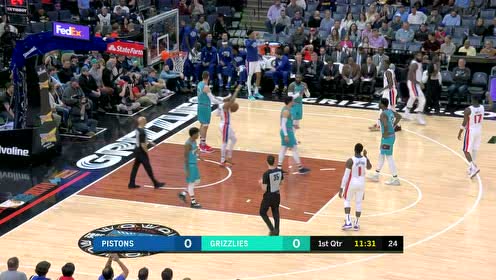 【NBA集锦】看来今天运气不错 德拉蒙德背身单打随手一抛打成2+1