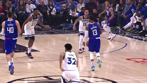 【NBA集锦】一扫前场阴霾 乔治行进间干拔三分直接打停对手