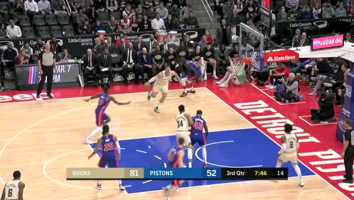 【NBA集锦】虚晃一枪点飞对手再下顺 洛佩兹大鹏展翅单手重扣