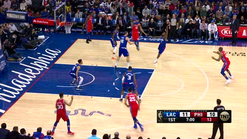 【NBA集錦】76人三分連珠炮 霍福德和哈里斯接力三分