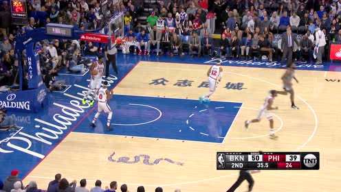 【NBA集锦】就是打一个出其不意!恩比德弧顶接球三分手起刀落