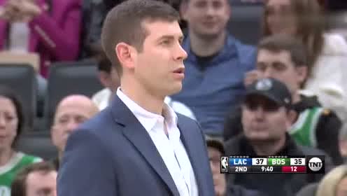 【NBA录像回放】快船vs凯尔特人第2节 沃克空中推射打进3+1