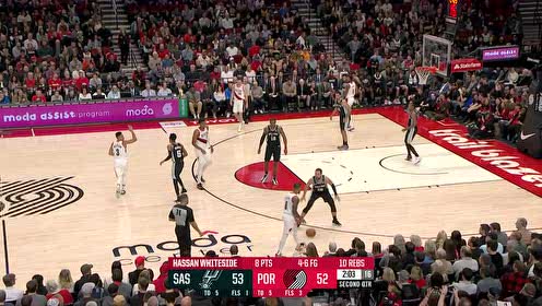 【NBA集锦】标志性横向撤步三分 利拉德自信侧翼出手无解命中