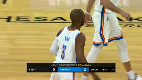 【NBA集錦】兩人配合愈發(fā)默契 保羅直塞助攻亞當(dāng)斯空切劈扣