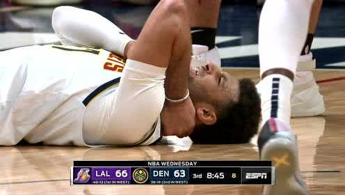 【NBA集锦】突破霍华德有多难 穆雷颈部受伤痛苦倒地