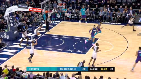 【NBA集锦】穿针引线华丽突破 蒙克撕裂防线挑篮命中