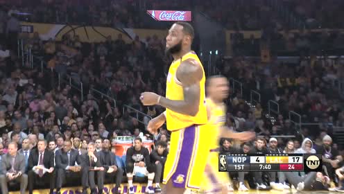 【NBA集錦】前輩教做人！詹姆斯迎著霍勒迪后撤步三分穩(wěn)穩(wěn)飆進(jìn)