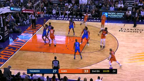 【NBA集錦】杰洛姆機敏分球艾頓 后者急停干拔無視亞當斯