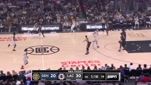 【NBA集锦】火力太猛了 杰克逊里突外投连砍5分打的掘金暂停都来不及叫