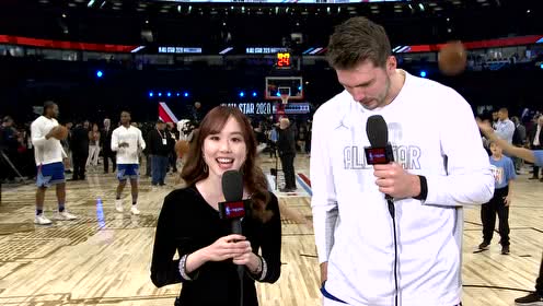 【NBA集錦】日本美女記者專訪東契奇：感謝詹姆斯選我 本場(chǎng)我們?yōu)榭票榷鴳?zhàn)