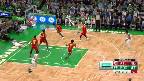【NBA集錦】畫面過于兇狠 瓊斯拔地而起劈頭蓋臉血帽蘭德福