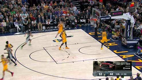 【NBA集錦】分差看上去要失控了 穆雷巧妙搶斷戈貝爾隨后拋投得手