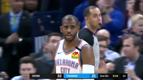 【NBA集錦】保羅三分定點(diǎn)狙擊 再助姆斯卡拉三分追身射出