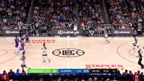 【NBA集锦】球星担当 队友不中乔治禁区暴起单手补扣得手