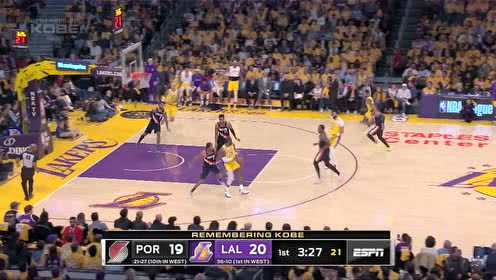 【NBA集錦】湖人轉(zhuǎn)換風(fēng)馳電掣！波普空位三分空心入網(wǎng)
