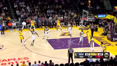 【NBA集錦】三節(jié)一上來連砍11分！詹姆斯連續(xù)兩記三分一波打懵鵜鶘