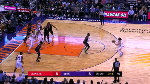 【NBA集錦】夾成肉餡了還能傳出來 布克助攻盧比奧大空位三分入網(wǎng)