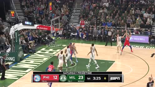 【NBA集锦】耐心传导球彰显耐心 哈里斯分球科尔克马兹三分飙中