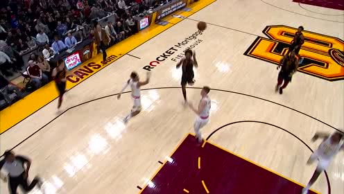 【NBA集锦】波特断球反击 南斯空接暴起双手砸扣虐筐