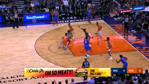 【NBA集錦】亞歷山大突破兩步直接分球 助攻亞當斯在籃下輕松扣進