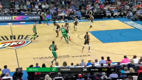【NBA集錦】互相成全！塔圖姆騙過防守回傳布朗三分刷網(wǎng)
