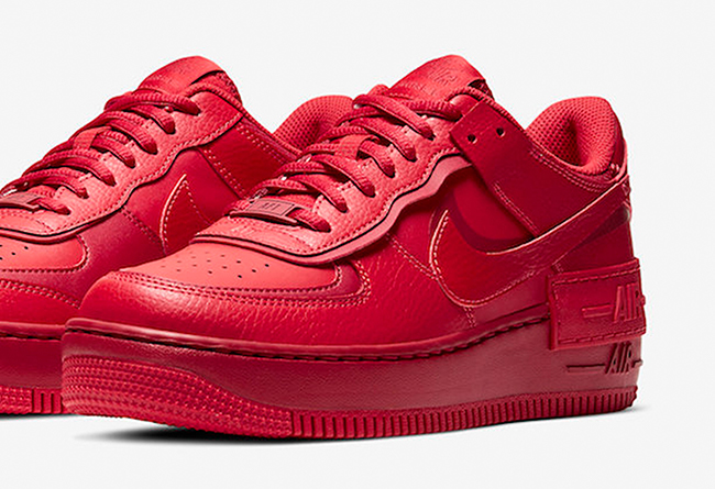 nikeairforce1shadow全新配色官图曝光大红配色超抢眼