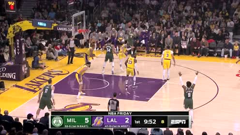 【NBA集锦】3分钟砍下10分 字母哥暴扣+掀翻浓眉2加1