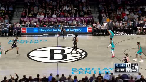 【NBA集錦】完美配合！ 梅爾頓助攻莫蘭特飛身暴扣