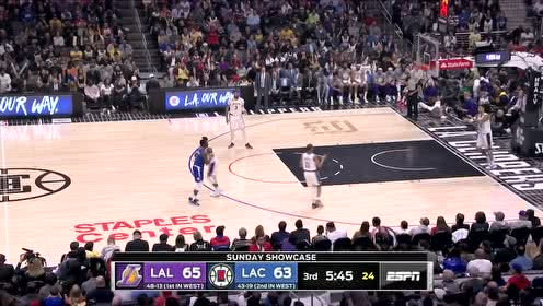 【NBA集锦】手感来了谁也挡不住!乔治连中两记三分打停湖人
