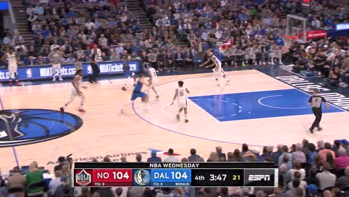 【NBA集錦】東契奇快攻反擊行云流水 騎馬射箭拋投得手